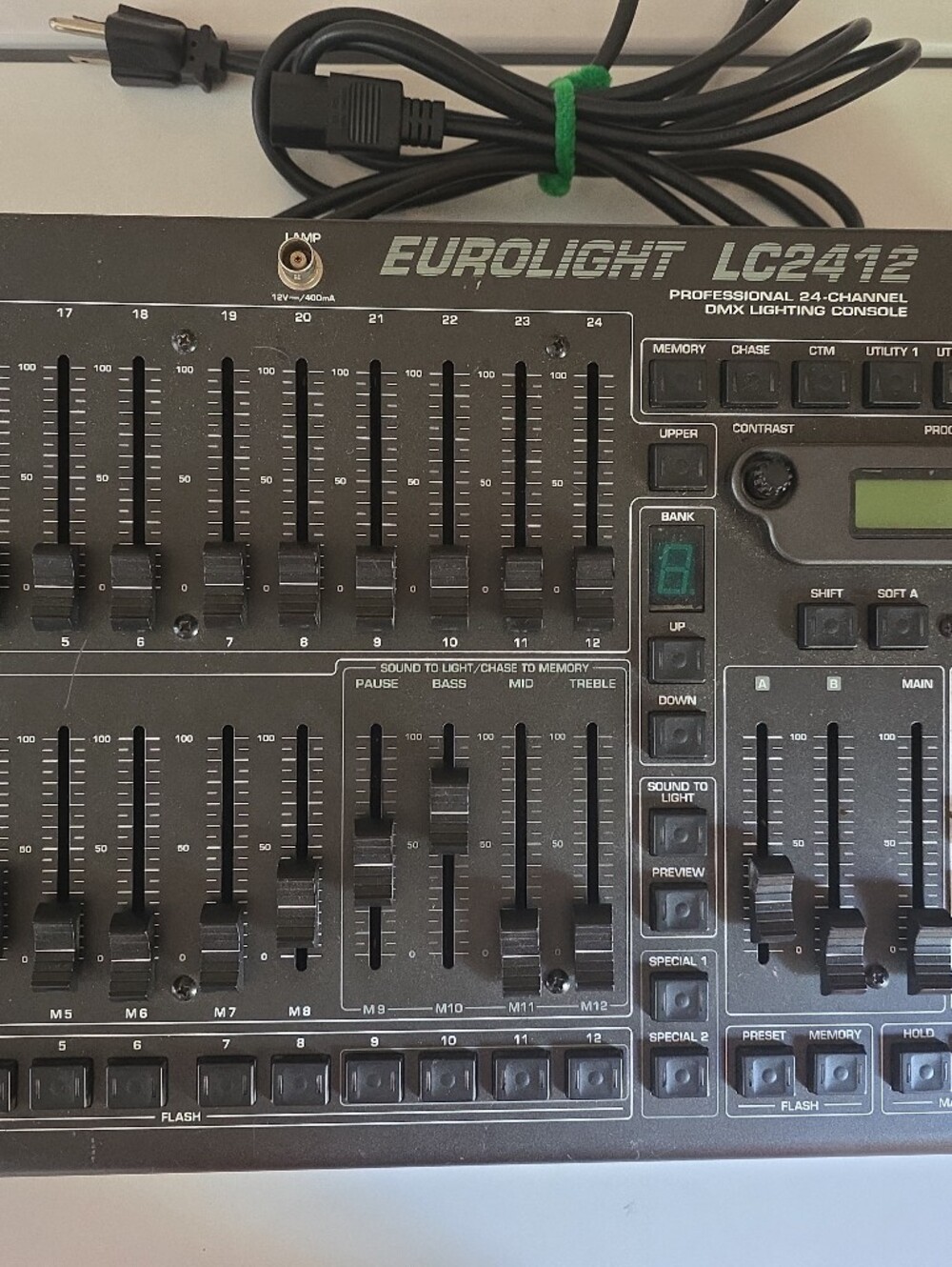 LC2412 DMX Lighting Console - Black